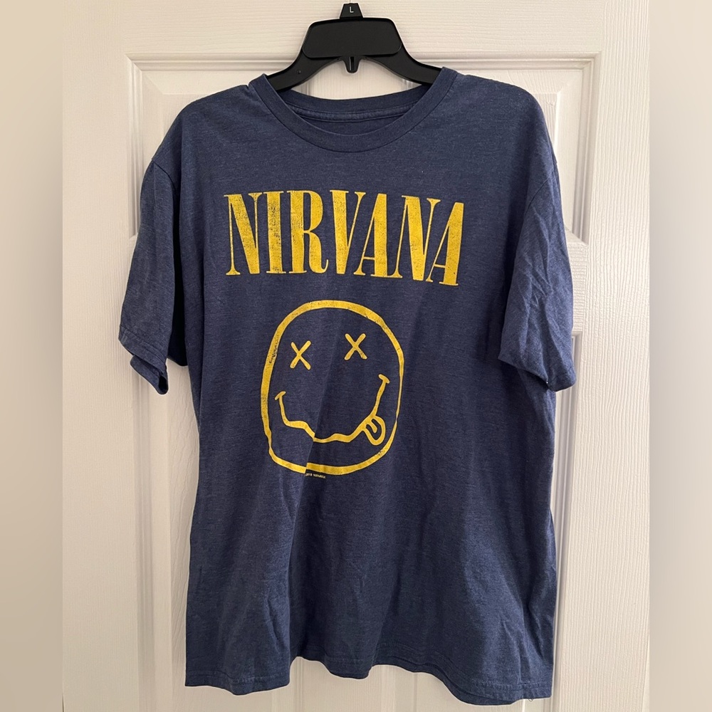 Nirvana T shirt Size 2XL Blue